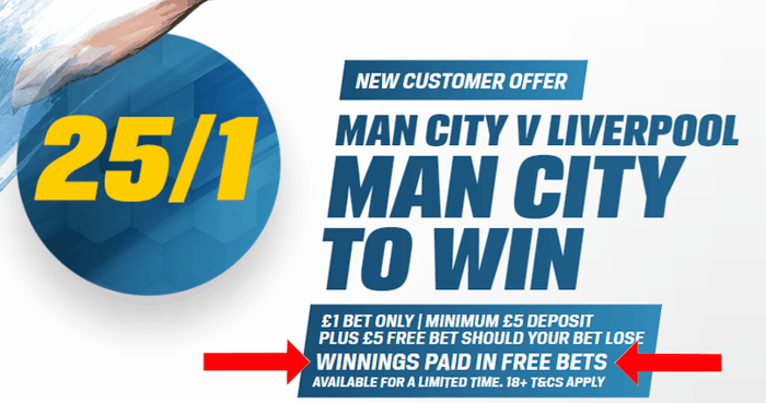 enhanced odds paid in free bets